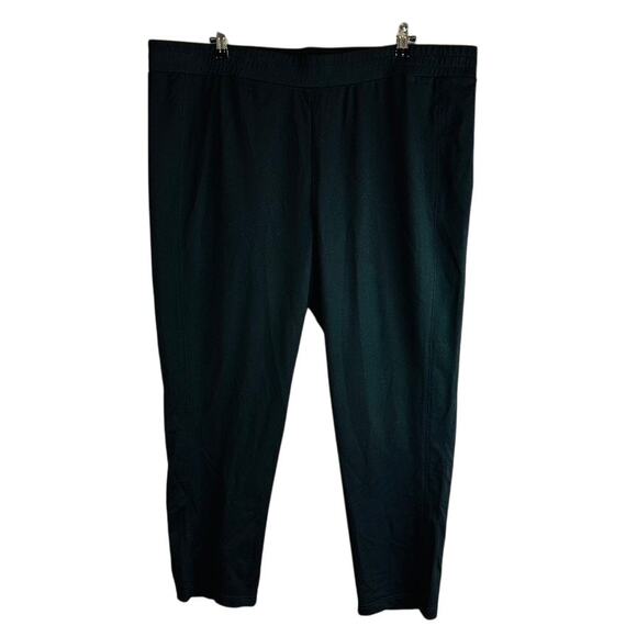 New Talbots Womans Sz 3X Pants Pull On Black Comfort Waist Stretch Seamed NWT - Picture 1 of 9